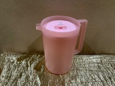 New Tupperware Beautiful Jumbo Pitcher 1 Gallon Pink Pearl Color picture