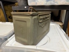 ORIGINAL WWII US ARMY .50 CAL BROWNING AMMO CARRY CAN picture