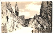 Black Hills SD Sylvan Lake Drive RPPC Real Photo Postcard Rise Studio Unused picture