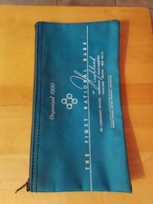 Vintage The First National Bank of Highland NY Zippered Deposit Bag Pouch picture