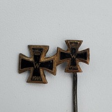 WW1 WWI Original German Iron Cross medal stick pin EK1 EK2 stickpin Award 1914 picture