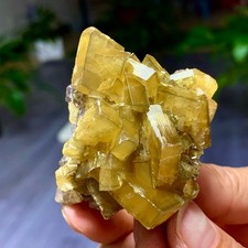 92G Natural Crystal Gold Cubic Barite Based on Purple Spherical Fluoride picture