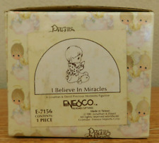 Enesco Precious Moments I Believe In Miracles E-7156 VTG picture