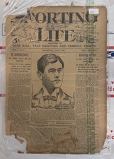 1899 Vintage The Sporting Life Baseball Antique Rare Rough Original  picture
