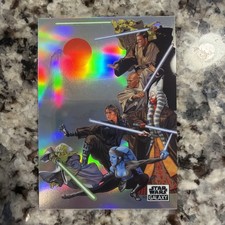 2021 Star Wars Galaxy Topps Chrome #88 Jedi a la Kurosawa Chrome Refractor READ picture