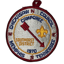 1970 Chickasaw Council Camporee Southeast Dist Embroidery Patch Boy Scout BSA picture