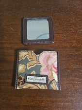 Longaberger Majolica Garden Purse Case With Mirror New picture