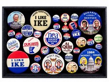 Over $500 Collector Value Huge Lot of Political Pins picture