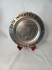 US Army 28th Infantry Division Centennial 1879-1979 Plate/Plaque Wilton picture