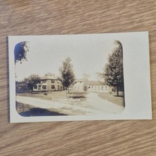 Antique RPPC Bonheur Farm Massachusetts Real Photo Postcard Farmhouse Barn picture
