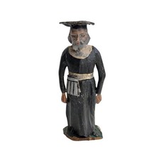 Antique Grulicher Nativity Figure, Carved Wood Circa 1900, (10 Cm) (# 18725) picture