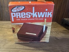 1972 K-Tel Pres-Kwik Cigarette Case Parts Repair Vintage Reads Tag Box picture