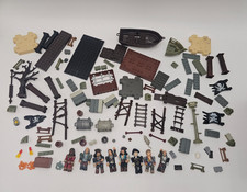 LOT (100) PCS Mega Bloks DISNEY Pirates of the Caribbean PIECES Boat FIGURES + picture