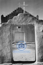 CHURCH TAOS PUEBLO NATIONAL LANDMARK NEW MEXICO ANSEL ADAMS 4X6 PHOTO picture