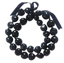 Hawaiian Black Kukui Nut Lei Necklace  32 Nuts, 32' picture
