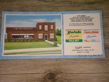 VTG advertising ink blotter Krobak's beverages Phil. PA.  manufacturing     10E picture