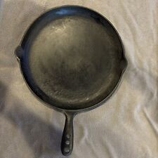 Wagner Ware Cast Iron Shallow Skillet/Griddle #1099 with Three Hole Handle picture