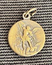 Vintage St. Michael The Archangel Pendant Italy picture