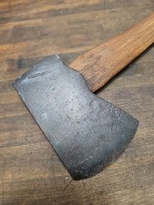 AC40-Antique Hand Forged P Schwitzer TRUE BLUE Felling Axe Birdsboro Berks Co picture