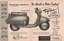 1959 Triumph Tigress Scooter - 2-Page Vintage Motorcycle Ad picture