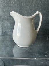 Thomas Furnival & Sons White Ironstone Pitcher Creamer 5.5” Tall Antique England picture