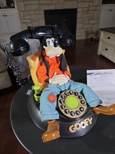 Vintage 1990s Telemania Goofy Animated Talking Telephone Disney Landline Phone picture