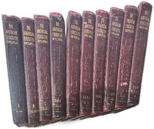 1959 The American Educator Encyclopedia Complete 10 Volume Set Maroon Embossed picture