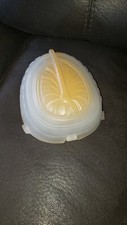 Antique Art Deco Glass Markel ? Slip Shade Sconce Shade Vtg picture