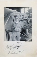 Charles Lindbergh -- Signed Vintage Photo Postcard Copy picture