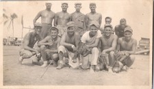 WWII US Army Baseball Team Photo Aitape New Guinea Oct 1944 Named Players 3.5x5 picture