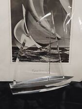Vtg Lucite Acrylic Sailboat Joseph Galvan Flying Spinnakers Rosenfeld 1938 Lot picture