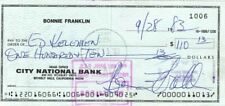 Bonnie Franklin Signed Check picture