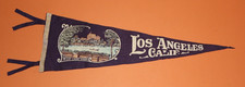 Antique 1930's Los Angeles California WEST LAKE PARK Pennant Wool Felt picture