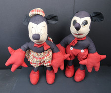 VINTAGE ANTIQUE MICKEY AND MINNIE MOUSE HANDMADE 