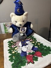 1999 MILLENIUM SANTABEAR WIZARD, MERLIN. Orig Bag, Hat, 8 Ball , Coat & Tag picture