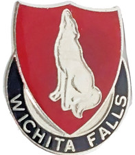 Wichita Falls High School JROTC Texas Crest DUI (G23) Lapel Pin picture