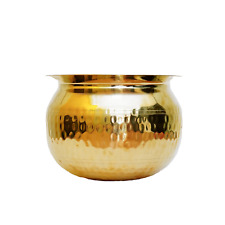 Pure Brass Biryani Handi Cooking Pongal Pot for Home Kitchen, Hotel picture