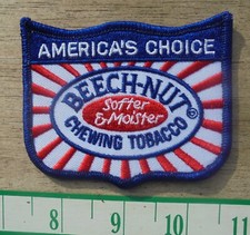 BEECH-NUT CHEWING TOBACCO IRON-ON CLOTH PATCH 3.25 BY 2.5