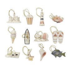 Lenox China SUMMER 12pc Mini Ornament Set N/O picture
