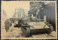WWII Soviet SU-76M Tank Berlin 1945 Vintage Photo Red Army Military History picture