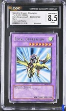 Yu-Gi-Oh Royal Oppression/Gaia the Dragon Champion DB1-EN122 Misprint Name Error picture