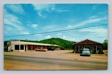 Postcard NC Franklin North Carolina Dixie Motel and Restaurant vintage cars picture