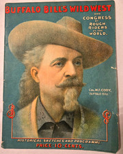 RARE 1901 Buffalo Bill Wild West Program Congress of Rough Riders Sen-Sen Ad picture