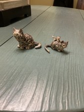 austrian bronze cats, lot of two picture