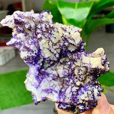 218G Natural Purple Fluorite Edged Cube Crystal Mineral Specimen picture