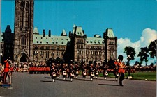 Changing of the Guard Ottawa Postcard 1950s Plastichrome P63328 Canada General's picture