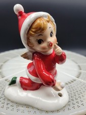 Josef's Original Boy Santa Angel With Snowball picture
