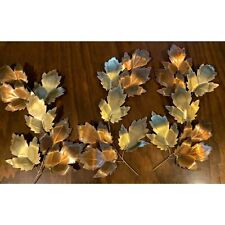 Vintage MCM D.S. Hulbert Copper Gold Tone Maple Leaves 3 17