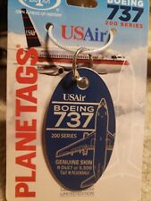 MotoArt Planetags Boeing 737-200 Solid Blue Planetag RARE picture