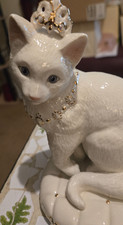 Lenox Pampered Princess , cat in a Tiara sitting on a Tufted Pillow picture
